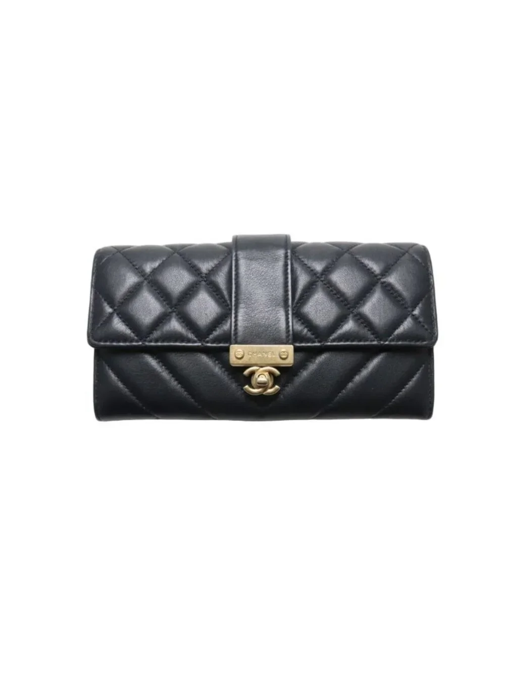 Chanel Chez Blanc GD Leather Bifold Wallet